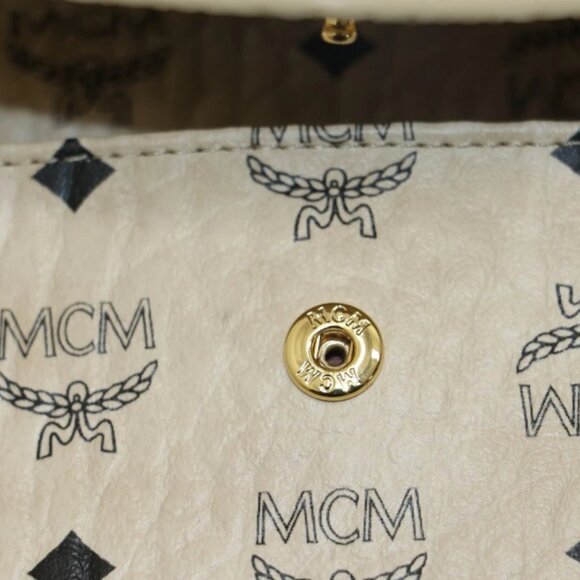 MCM Visetos Envelope Clutch - Beige - Picture 8 of 12